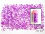 Transparent Violet Bugle Beads 6mm